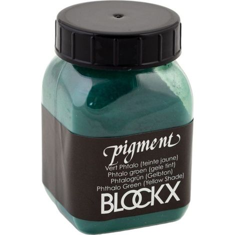 Pigment en poudre - Vert phtalo (teinte jaune) - 76 - Blockx - Pot de 100g