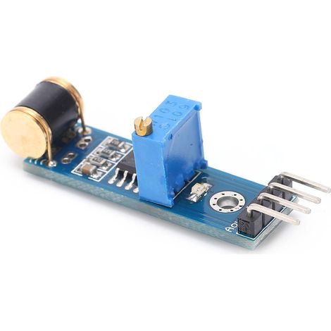 801S 4-Pin-Vibrationssensor, einstellbare Empfindlichkeit, Signalausgang, 3-5V DC-Stromversorgung