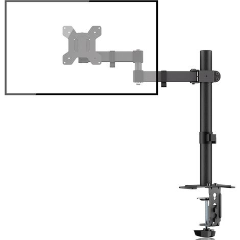 Support Écran PC, Bras Écran pour Écran LCD LED 13-32 Pouces, Support VESA 100x100/75X75 mm, Capacité de Charge 10 kg, Rotation à 360°, Réglable en Hauteur, Pied Ecran PC (1/5)