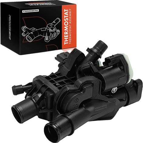 Termostato, temperatura de apertura 98 °C, plástico resistente, apto para coches europeos, números de pieza intercambiables: 9849443980, 9804160380 (1/5)