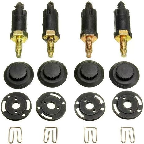 4 Set Kit de Fixations Couvre Moteur 2.0 HDI Compatible avec Citro毛n Berlingo C4 C5 Xantia Xsara et Peugeot 206 306 307 406 607 806 Expert OEM 0137F6 13711 Clips + Boulons (1/5)