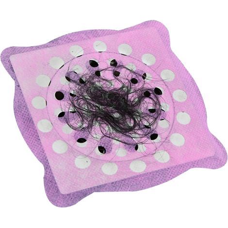 Packung mit 20 Haarfänger-Aufklebern für Waschbecken – Einweg-Haarfängerstreifen, speziell für Badezimmer- und Küchenspülen entwickelt, mit feinem Netzgewebe und selbstklebender Rückseite zum effektiv (1/5)