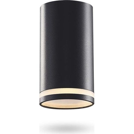 Faretto da soffitto tubo nero 1 x GU10 Carmelo Videx (1/4)
