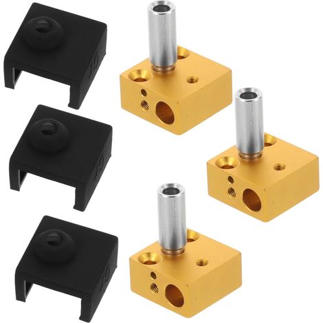 juego de bloque calefactor de extrusor para accesorio de impresora Hotend con funda compatible con Ender y (1/5)
