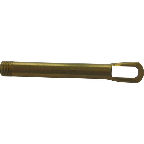 Tubetto Filettato con Anello per Portalampada M10 x 1 mm H 85 mm 2 Pezzi