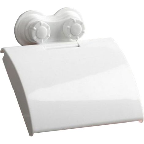 Dérouleur Papier WC "Ventouse" 15cm Blanc (1/2)