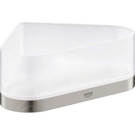 Étagère d'angle pour douche Selection 41038 avec support supersteel (1/4)
