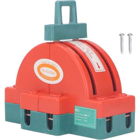 Interrupteur sectionneur double alimentation 2P bidirectionnel pour appareils électroménagers AC220V 100A (1/5)