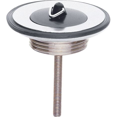 WT-u.Bidet-Sifon Uni.-Stopfenvent. Messingunterteil chromnickelstahl (1/3)