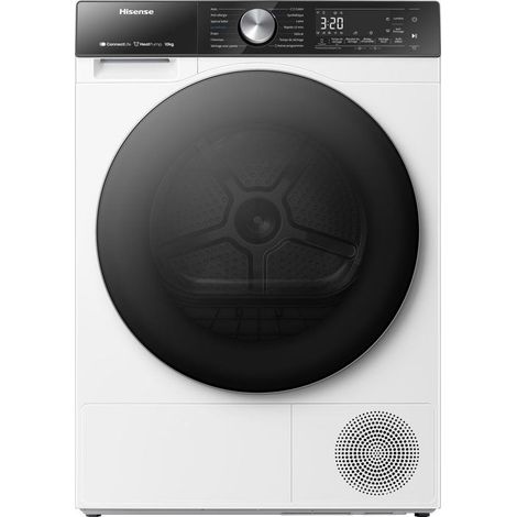 Seche-linge pompe a chaleur HISENSE DH5S102BW - 10 kg - Inverter - Connecté - Classe C (1/5)