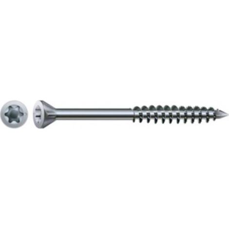 200 Vis Bois Mélaminé MDF Tête Fraisée Torx T-STAR + pointe 4CUT F/Partiel 4 x 45 mm - Zingué WIROX - D-Work