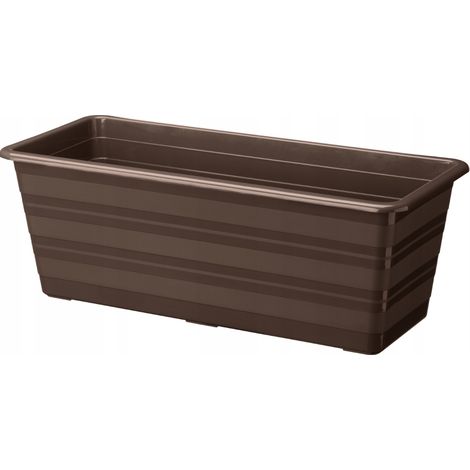 Pot de fleurs Draco pour balcon 40 cm, verdenia marron