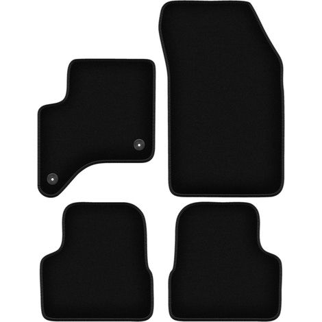 Tappetini BASIC in velluto nero per: Fiat 600 Hybrid (2024-)