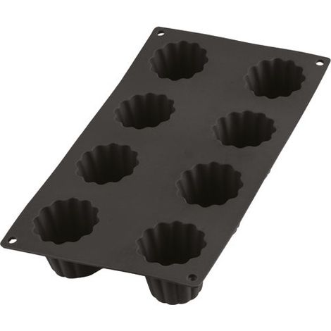 Gourmet Moule Cannele 8p Noir - Lekue