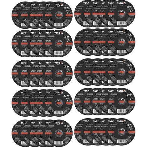 50 disques 125 x 1 x 22.2 special inox a tronconner l'acier et tous les metaux