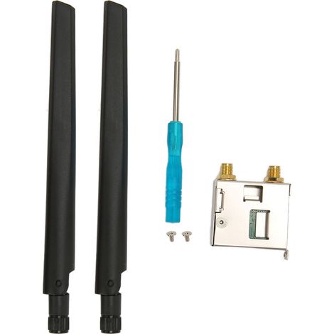 Carte Réseau WiFi 6 Sans Fil Double Bande 2,4GHz 5GHz 1730Mbps NGFF M.2 AX200NGW Bluetooth 5.2 avec 2 Antennes (1/5)