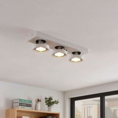 [NEUWERTIG] B-Ware Arcchio LED-Deckenlampe Deckenlampe Hänge Lampe Leuchte Negan Weiß dreiflammig (1/2)