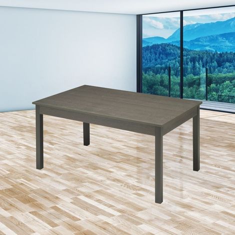 Tavolo allungabile Firenze 120x80 colore rovere grafite (1/4)