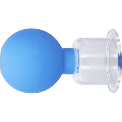 Gesichtsmassage-Schröpfgläser aus Silikon, Vakuum-Schröpfgläser, angenehm für empfindliche Haut, Schönheitspflege, Blau Nr. 4 (1/5)