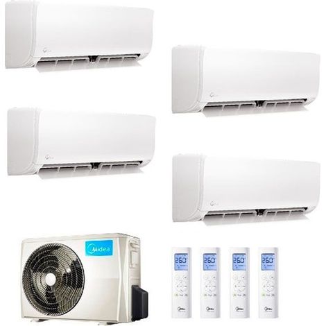 Climatizzatore Midea Quadri Split Xtreme Pro Green 9000+9000+12000+12000 M40E-28HFN8-Q R-32 9+9+12+12