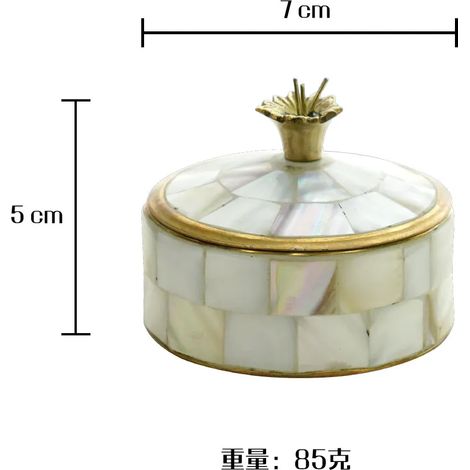 Boîte à bijoux créative en bois avec poignée artistique en laiton, pot cadeau décoratif, décoration intérieure.