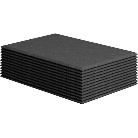Lot de 12 panneaux acoustiques auto-adhésifs 15,7 x 12 x 0,4 pouces (1/5)