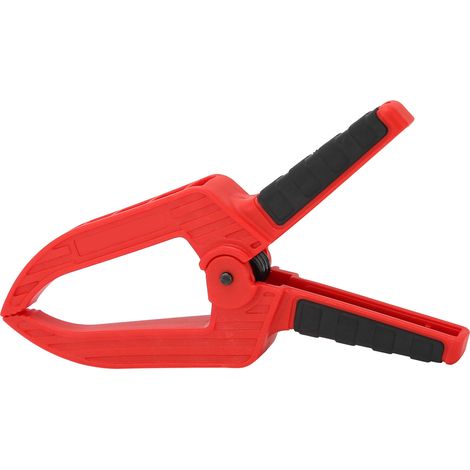 Pince à ressort avec long nez plat, accessoire de fixation en plastique pour le travail du bois, ouverture de 50 mm (2 pouces).