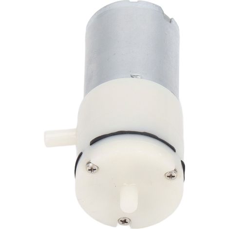 Pompe à membrane micro vide air 24V blanche ports à 90° compresseur basse tension (1/5)