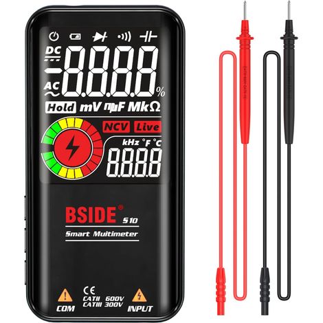 LCD Digital Multimeter 3 Results 999 Counts Auto-Ranging 9999 Counts Voltmeter Resistance Continuity Frequency Diode Duty Cycle Voltage Test Flashlight (1/5)