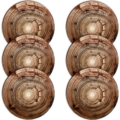 Juego de 6 manteles individuales redondos - kempas (1/4)