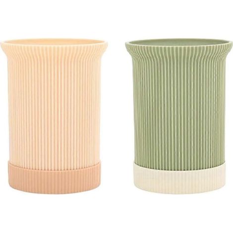 Porte-couverts pour plan de travail, pot à ustensiles pour comptoir de cuisine, organisateur de rangement pour couverts et argenterie (1/5)