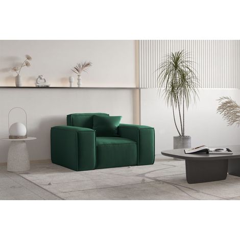 Sessel Designersessel CELES PREMIUM in Stoff Opera Velvet Grün (1/3)