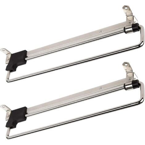 2 x Porte-Cintres Coulissant Portemonteaux Télescopic Porte-vêtements Extractible 300 mm (1/3)