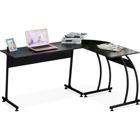 Bureau d’angle York noir (1/5)