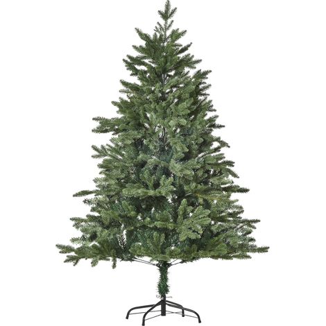Albero di Natale artificiale 1,5 m, in PVC, PE e metallo, verde, Ø 105 x 150 cm