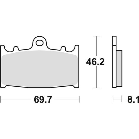 PASTILLAS DE FRENO TRW ZF KH158 SINTER STREET KAWASAKI ZZR 600 90-05, ZXR 750 89-95, KLZ 1000 VERSYS 12-18, ZZR 1100 90-01, VN 1700 09-17, VN 2000 04-10, SUZUKI GSR 600 06-10, GSF 650 07-16, GSX 650 0