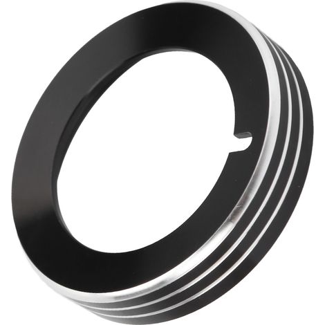Bague de commutation de phare en alliage d'aluminium noir, remplacement pour Ford Mustang 2015-2020 (1/5)
