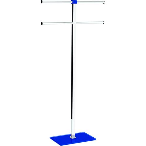 Piantana portasciugamani acciaio inox e resine termoplastiche serie Rainbow Gedy RA31 Blu