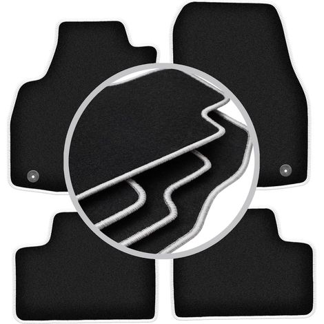 Tapis de sol Carlux argentés pour : Opel Astra H berline, hatchback, break, TwinTop, cabriolet, coupé (2003-2010) (1/5)