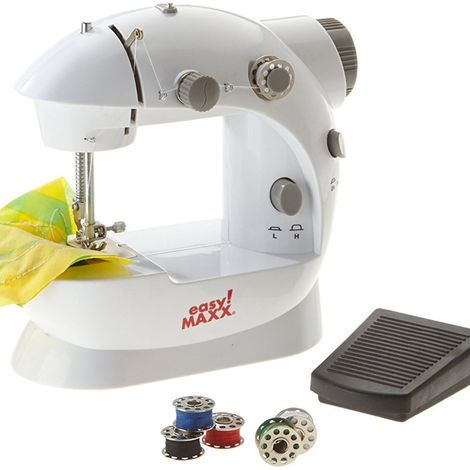 Trade Shop - MINI-NÄHMASCHINE, TRAGBARE 4-IN-1-REISE-NÄHMASCHINE MIT NADELPEDAL - (1/3)