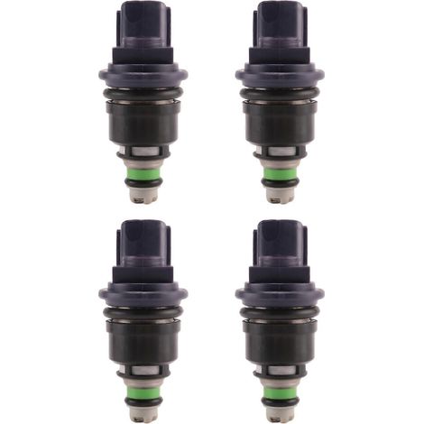 4 injecteurs de carburant 375 cm3 16600-67U01 compatibles avec Nissan 240SX Silvia KA24DE S13 SR20DET (1/5)