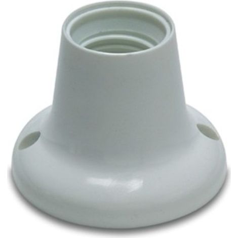 Portalamparas elec 73x57x73 zocalo recto e27 abs bl famat