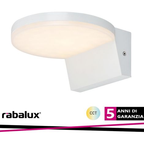 Applique esterna bianca tonda LED 9W CCT IP54 Batida Rabalux (1/3)