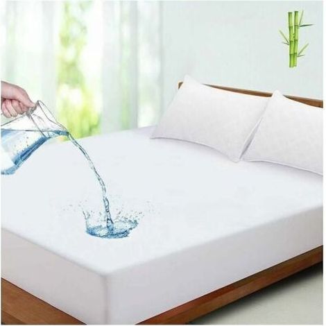 Protège matelas imperméable, absorbant et anti-acariens 150 x 190 cm,Housse Matelas (1/5)