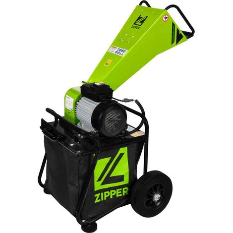 Biotrituratore elettrico con sacco da 65lt e lame cr12 Zipper zi-haek2800-230