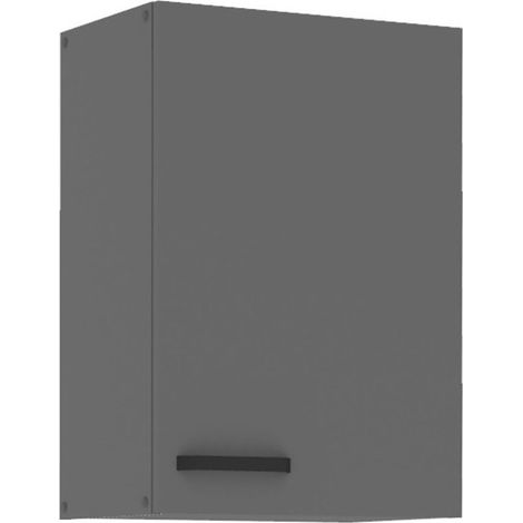 Küche NESSA Hängeschrank 50 cm Anthrazit Küchenzeile Küchenblock Einbauküche