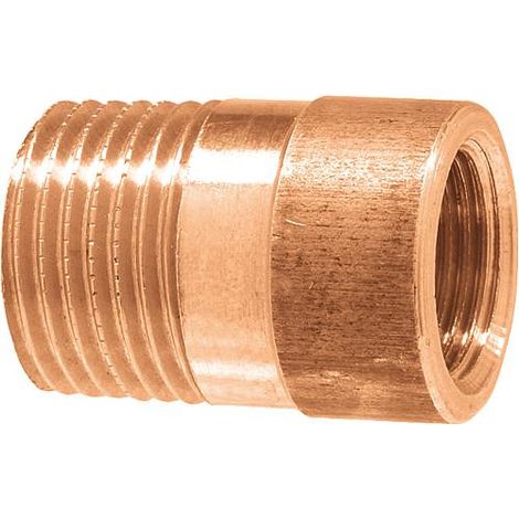 Raccord filete en laiton rouge Reduction, rond Type 3243, 1/4"fil male x 3/8"fil fem