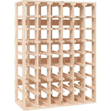 Wine Rack 70x33x94 cm Solid Wood Pine vidaXL