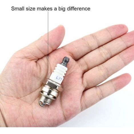 Lot de 4 bougies d'allumage L7T Universelles de Rechange l7t Bougie Tronconneuse Bougie D'allumage Remplacemen pour Tondeuse à Gazon Moteurs à 2 Temps (1/3)