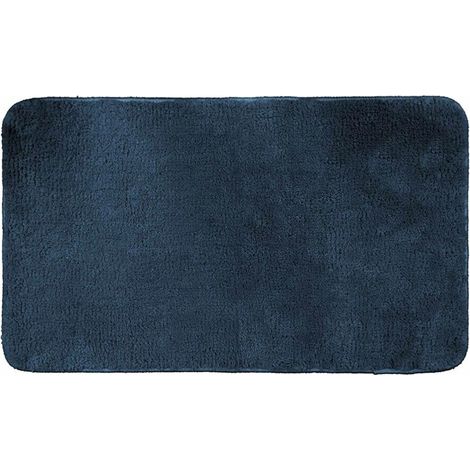Tapis de Bain Microfibre 45 x 75 cm - Bleu - SILUMEN (1/5)